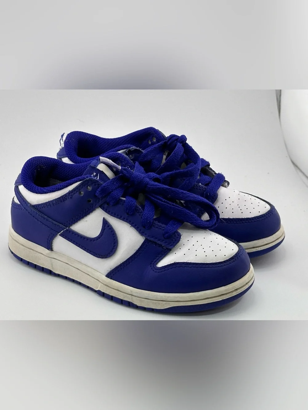Nike Kids Blue and White Low-Top Sneakers